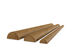 1/2 rond - Pin traité CL4 - diam 8 cm